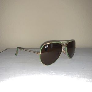 Ray Ban Green Camo Aviators (RB 3025JM-55-169)